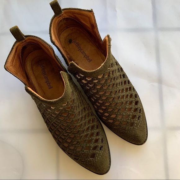 Jeffrey Campbell Taggart Suede Cutout Bootie - Picture 3 of 8